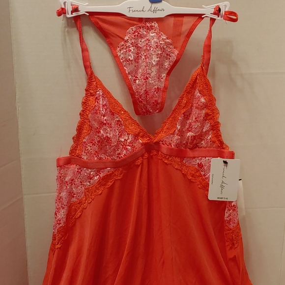 French Affair. Rouge Red Baby Dolls.  L SALE 1 DAY SALE - Picture 1 of 9